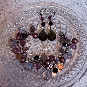 Elegant Multi-Color Beaded Jewelry Set